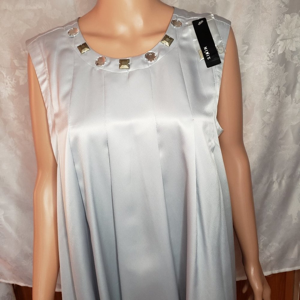 Baby Blue Sleeveless Top